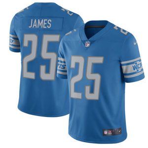Marvelous Lions #25 Craig James Blue Team Color Men's Stitched NFL Vapor Untouchable Limited Jersey
